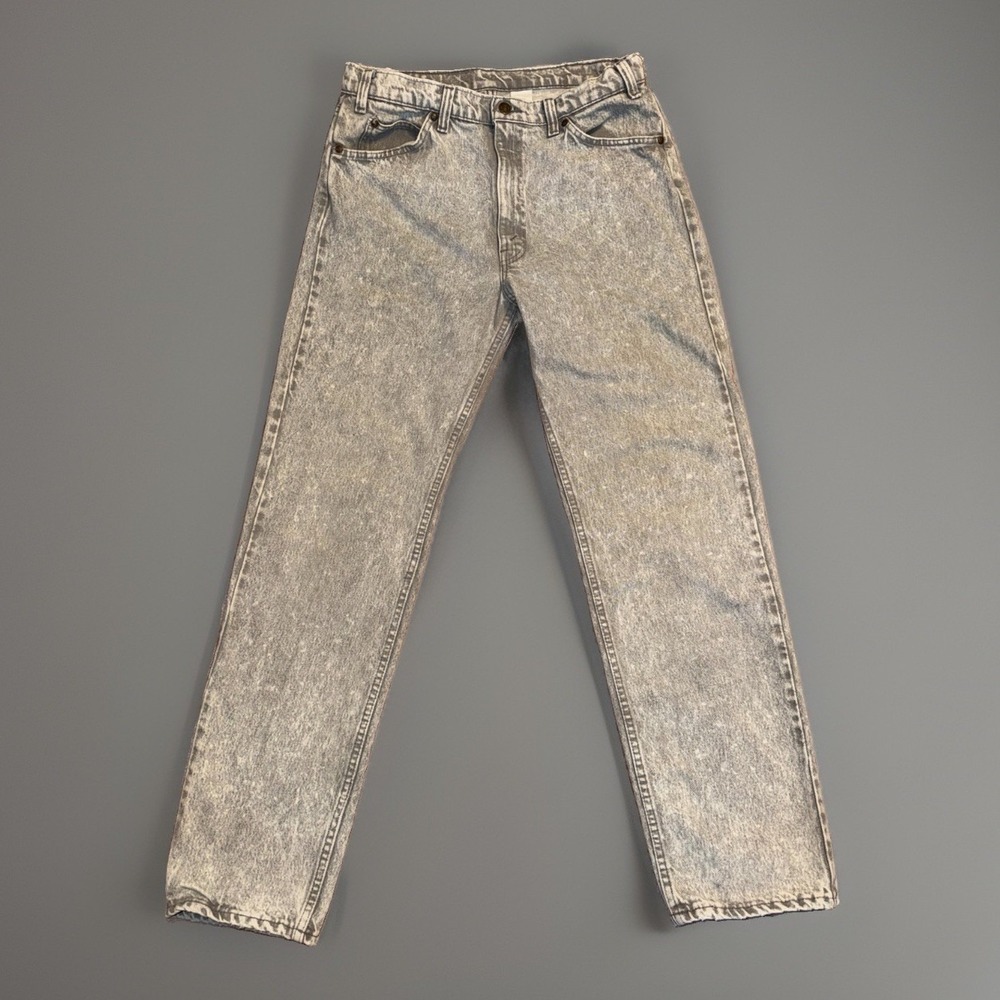 Vintage Acid Wash Jeans Reed St James Womens 36x34 Cotton Grunge 80s Hair Metal